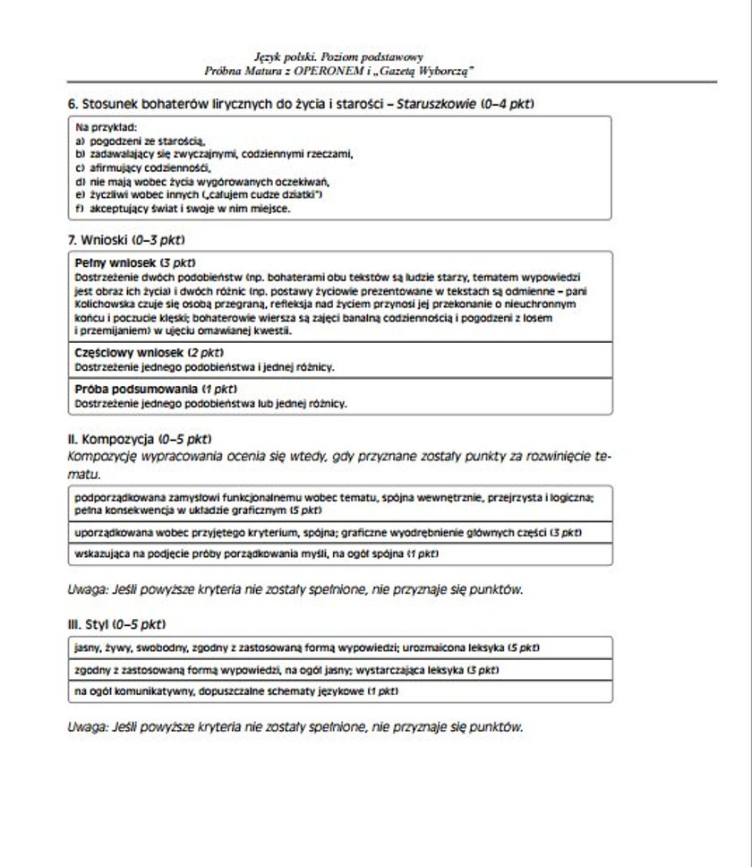 Próbna matura z języka polskiego. Pytania i odpowiedzi
