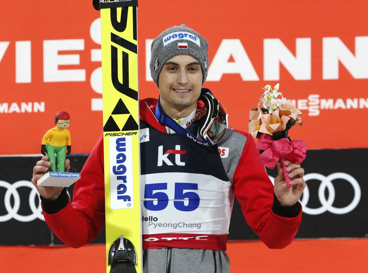 PŚ w skokach: Kot wygrał konkurs w Pjongczangu. Stoch na szóstym miejscu