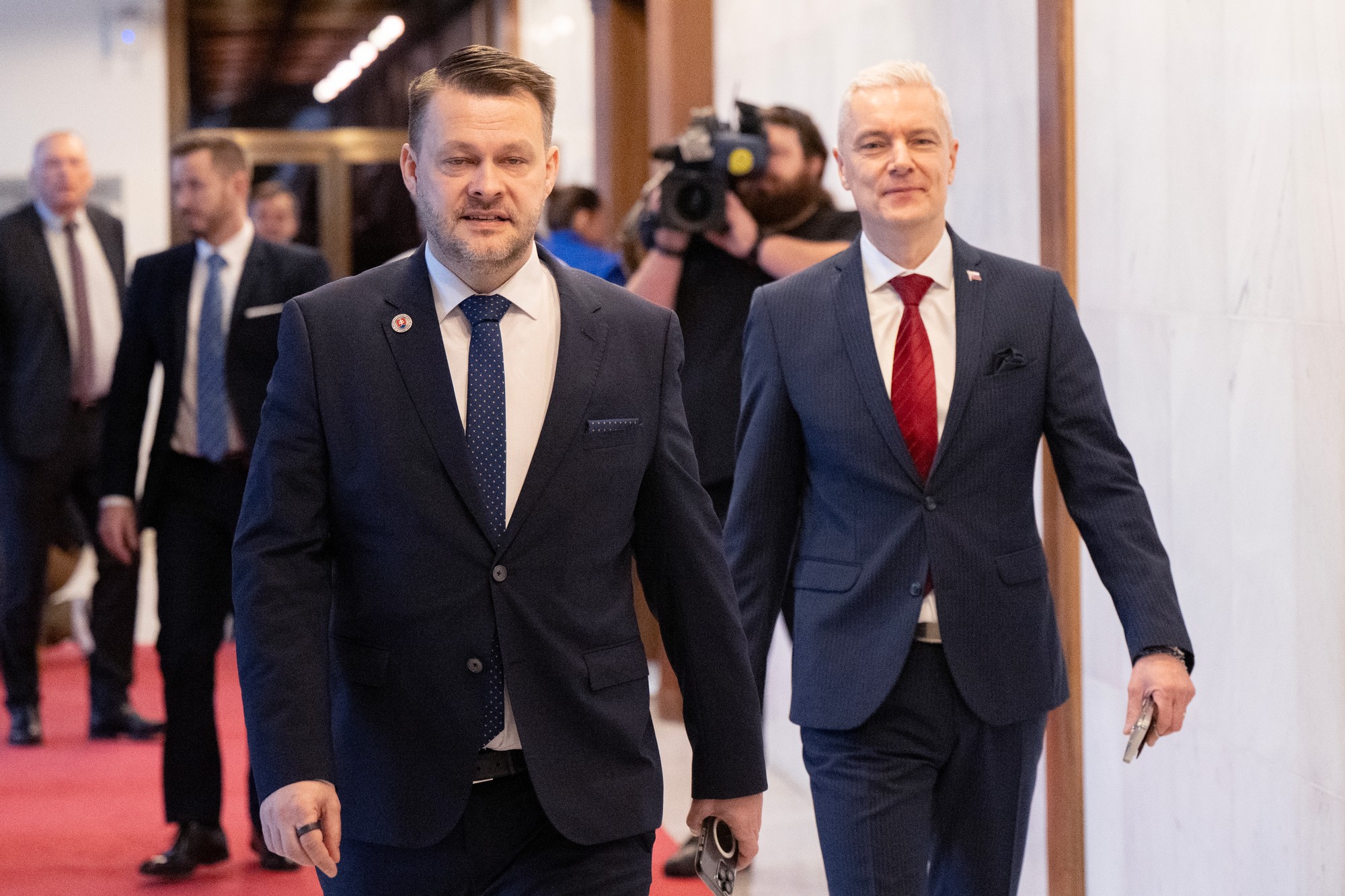 Samuel Migaľ a Ján Ferenčák (obaja Hlas-SD).
