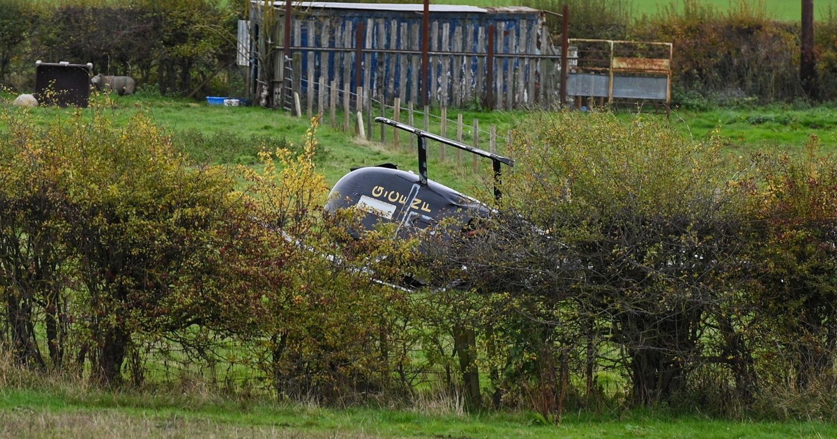 Helikopter nagle runął na ziemię. Wystartował zaledwie kilka minut wcześniej