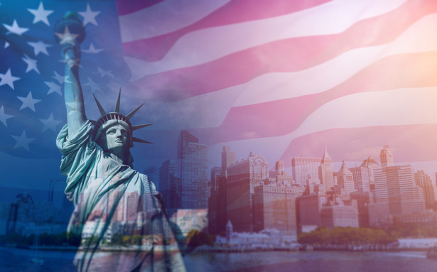 USA statua wolności stany zjednoczone ameryka flaga