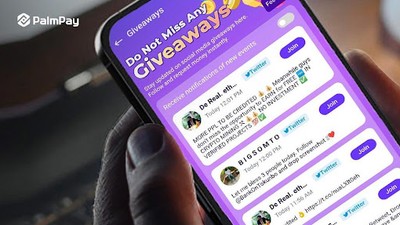 Win Bigger with Less Effort: PalmPay's 'Giveaway Tracker' simplifies prizes.
