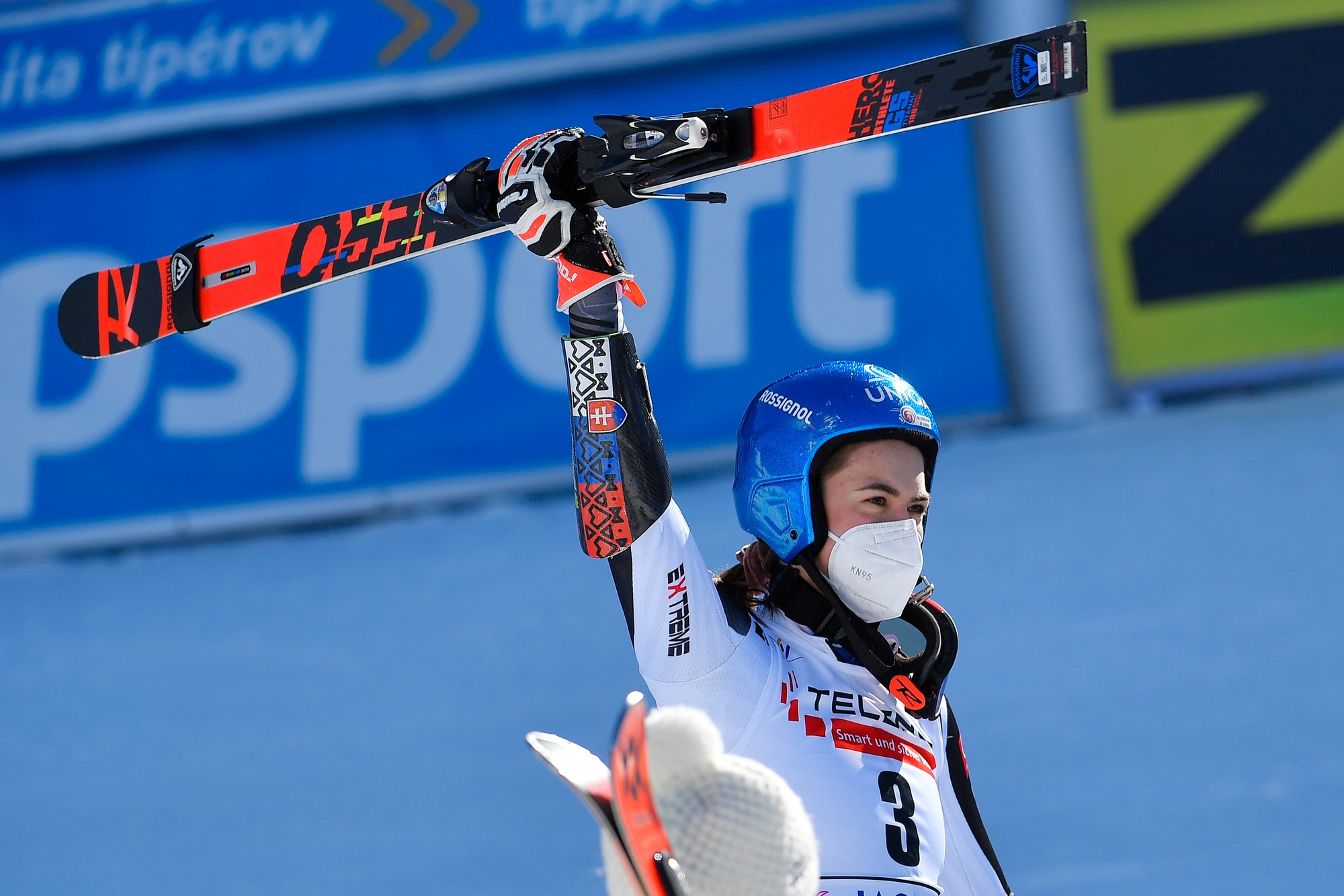 Slovenská lyžiarka Petra Vlhová počas pretekov v Jasnej v roku 2021.