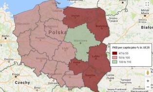 Najbogatsze i najbiedniejsze regiony w UE. Tylko jedno polskie województwo przebiło średnią