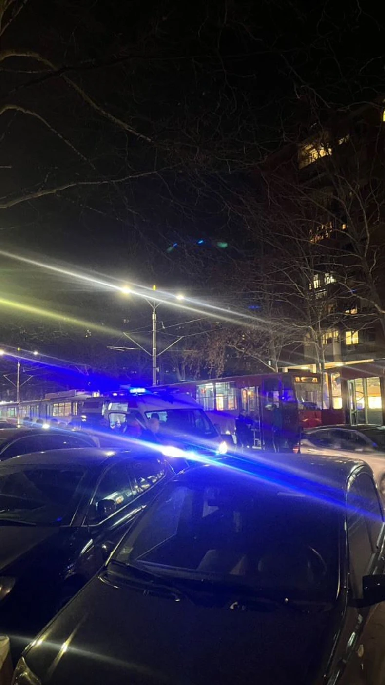 Sudar tramvaja na uglu Bulevara kralja Aleksandra i Batutove ulice