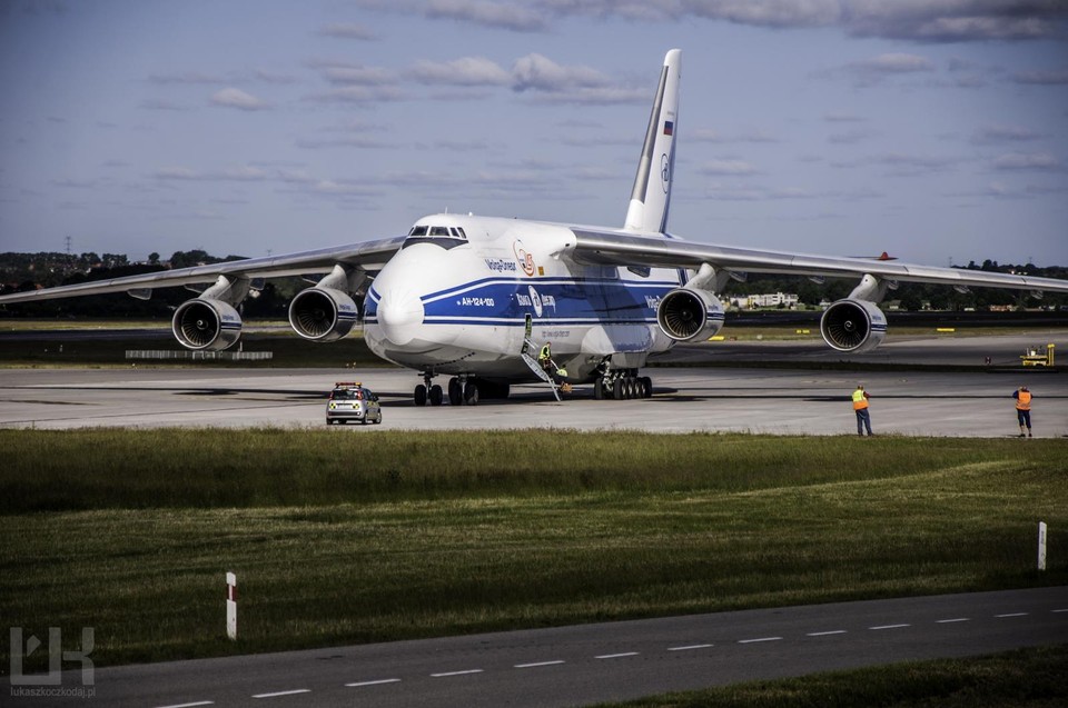 AN-124 Rusłan zawitał dzisiaj do Gdańska