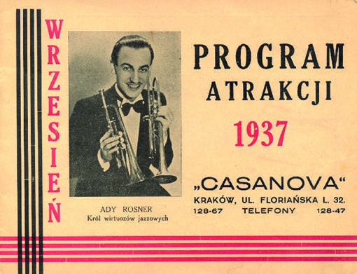 Programy artystyczne krakowskiej Casanovy z lat 1936 i 1937