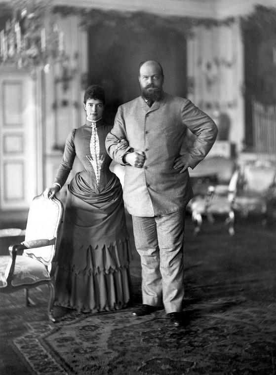 Car Aleksander III z żoną Marią