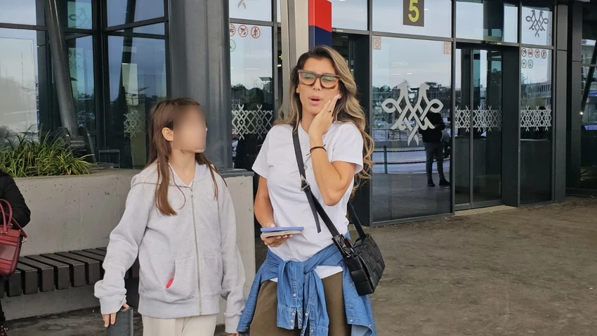 Jovana Pajić na aerodromu