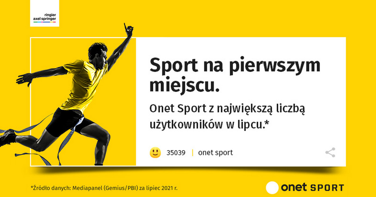 Onet Sport największym serwisem sportowym w Polsce - Sport