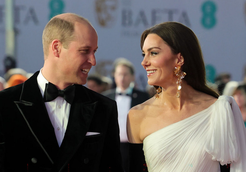 Książę William i księżna Kate na gali BAFTA 2023