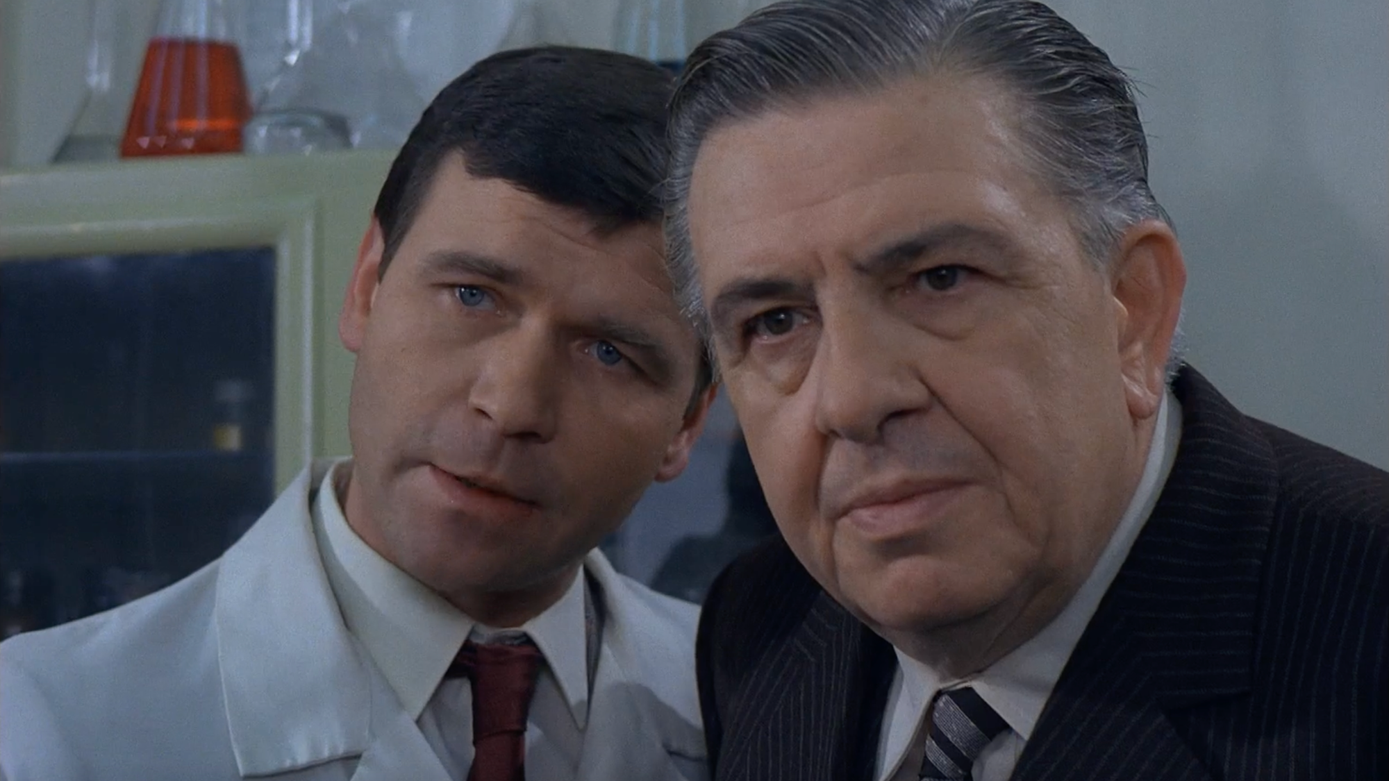 Český herec Čestmír Řanda st. v seriáli Létající Čestmír. 