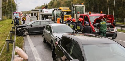 Karambol na obwodnicy Trójmiasta. Zderzyło się siedem samochodów