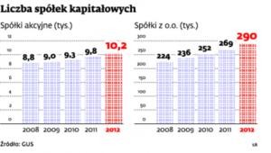 Liczba spółek kapitałowych