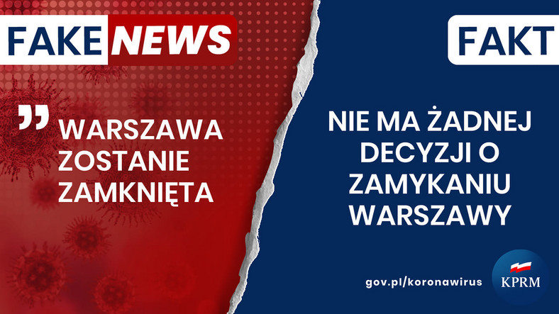 Koronawirus - przegląd fake newsów