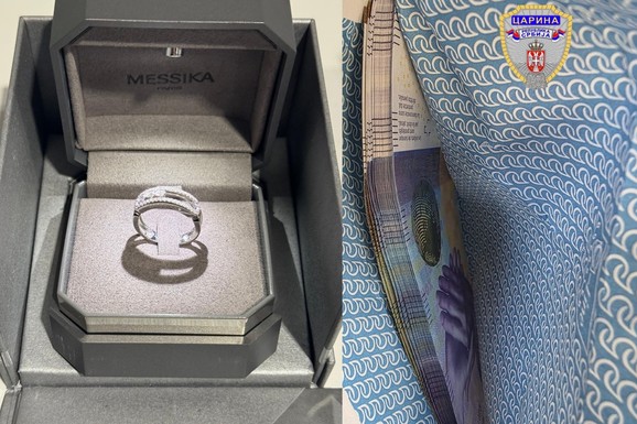 (FOTO) ZLATNI NAKIT, DIJAMANTI, NOVAC I BRENDIRANA GARDEROBA! Na Preševu i aerodromu Nikola Tesla zaplenjena roba vredna 60.000 EVRA