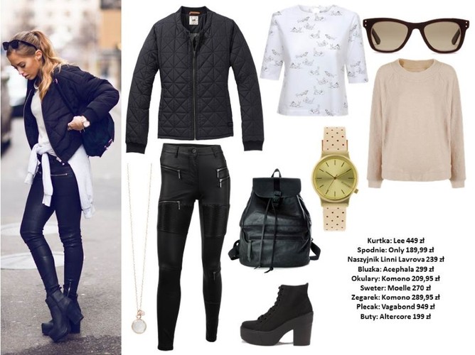 STYLIZACJE z kurtką typu bomber