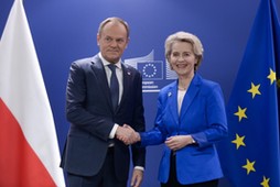 Donald Tusk i Ursula von den Leyen