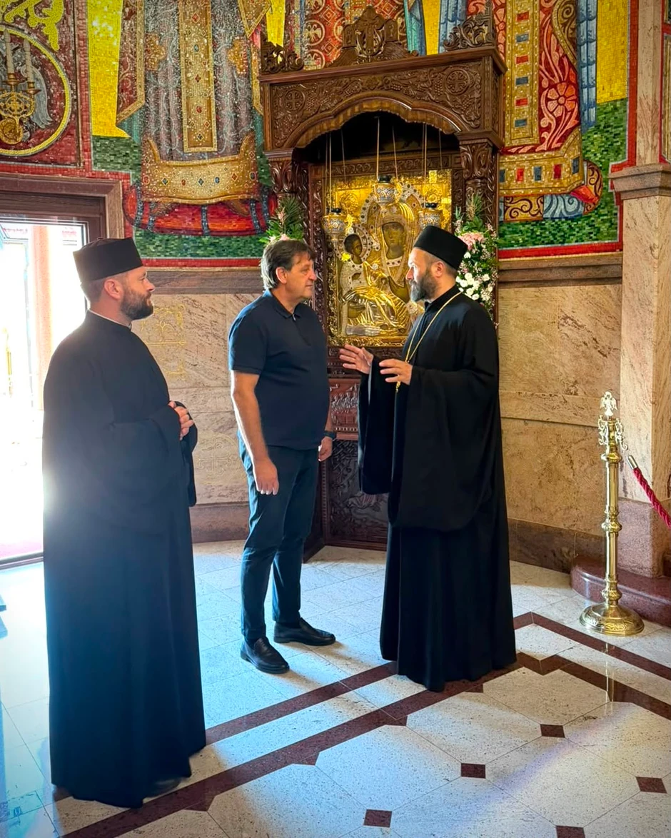 Bratislav Gašić u Hramu Svetog Save u Mrkonjić Gradu