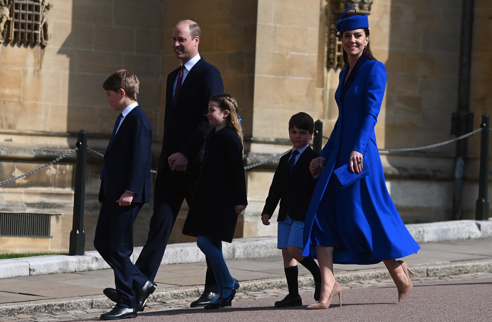 Brytyjska rodzina królewska świętuje Wielkanoc