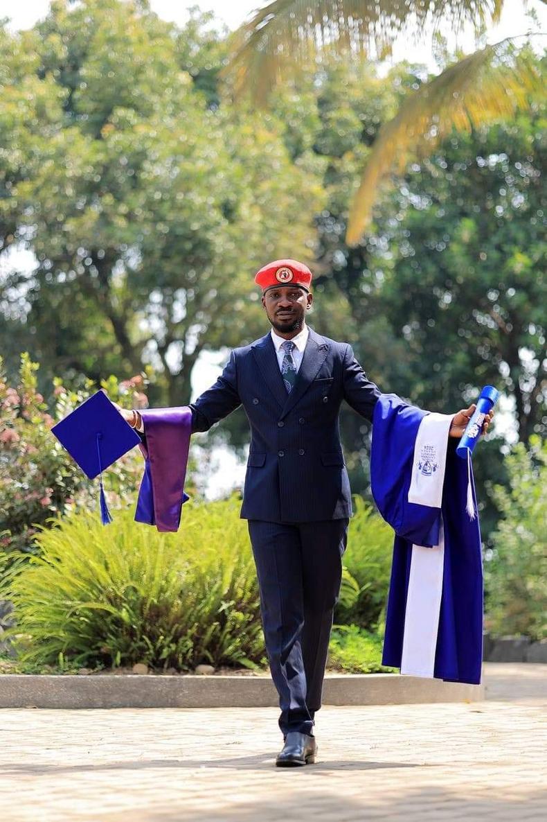 Bobi Wine graduates with law degree from Cavendish Univeristy