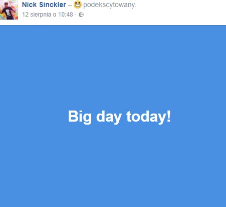 Nick Sinckler na Facebooku