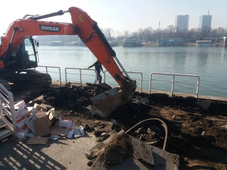 Radovi na Savskom keju