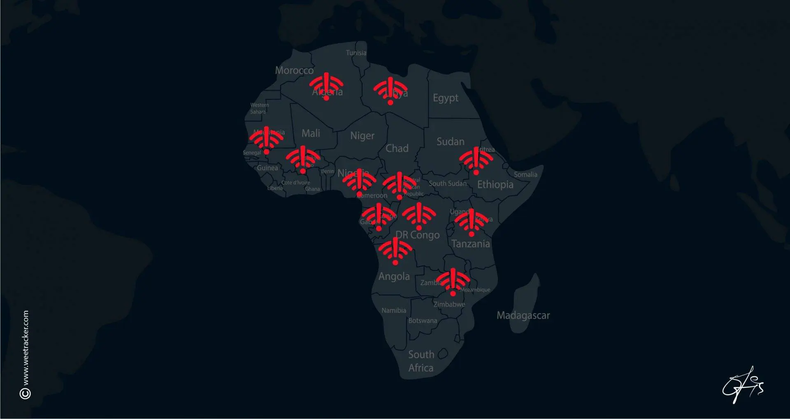 As of 2022, there were about 570 million internet users in Africa