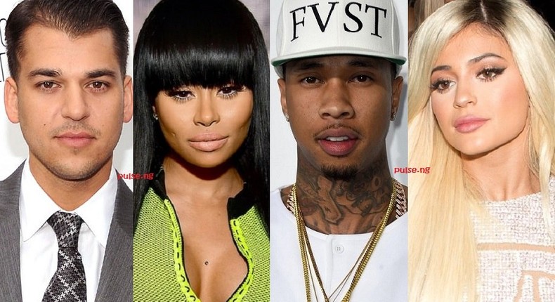 Rob Kardashian, Blac Chyna, Tyga, Kylie Jenner