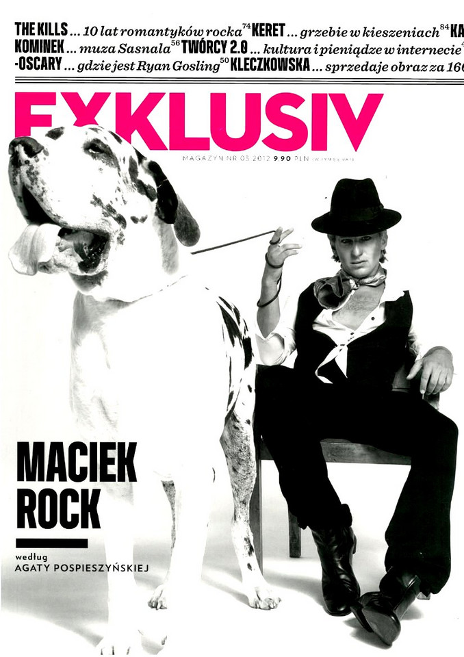 Maciej Rock w magazynie 'Exklusiv"