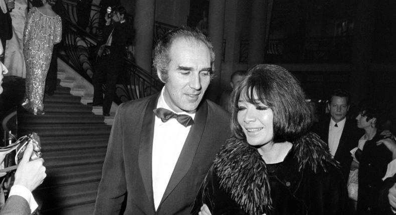 Michel Piccoli and second wife singer Juliette Greco in Paris in 1967