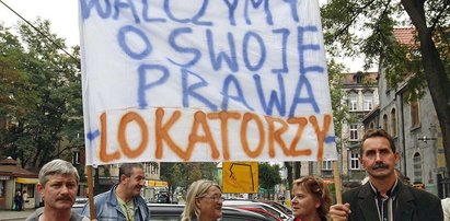 Protest lokatorów w Zabrzu