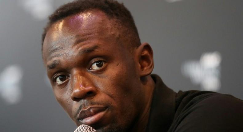 Usain Bolt speaks at a press conference in Monaco on December 2, 2016