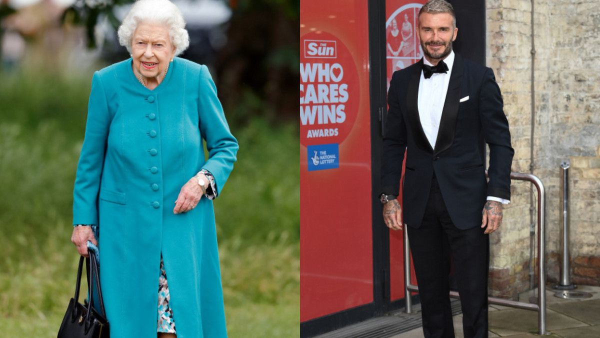 Elżbieta II i David Beckham stali się bohaterami głośnych dziennikarskich wpadek na wizji