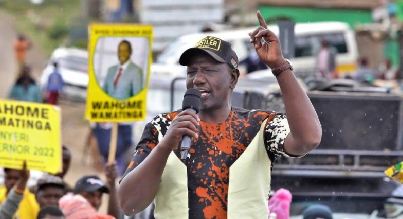 Deputy President William Ruto during a past rally