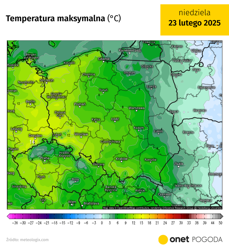 Pod koniec przyszłego tygodnia temperatura ma wzrosnąć powyżej 10 st. C