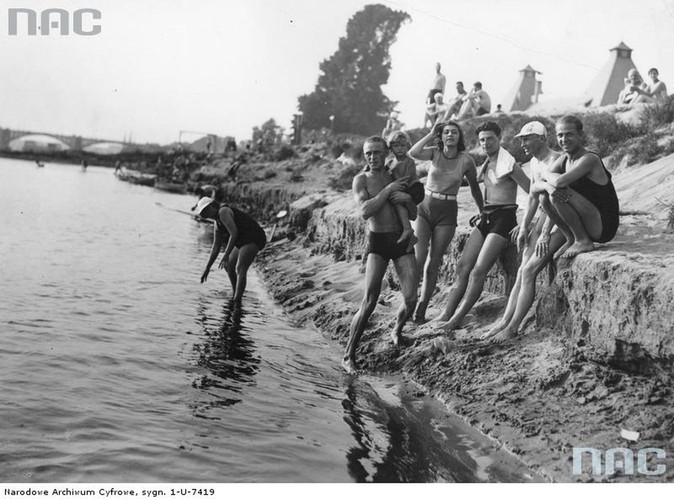 Warszawa. Plaża braci Kozłowskich
