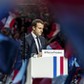 Emmanuel Macron addresses supporters