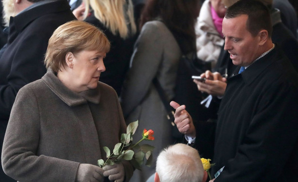 Kanclerz Niemiec Angela Merkel i były ambasador USA