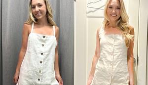 I tried on similar dresses at J. Crew and Abercrombie.Chloe Caldwell