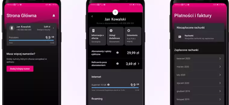 Aplikacja T-Mobile z drastycznymi zmianami w wyglądzie i funkcjach
