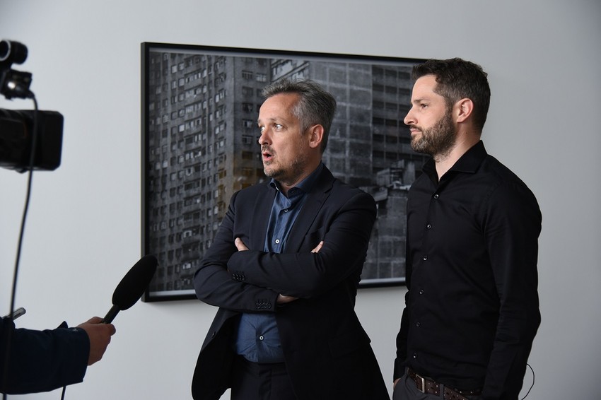 David Laufer i Jan Oigster u svojoj galeriji