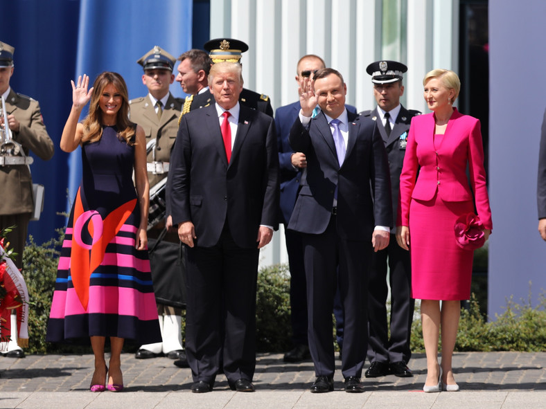 Donald Trump i Melania Trump ostatni raz odwiedzili Polskę w 2017 roku