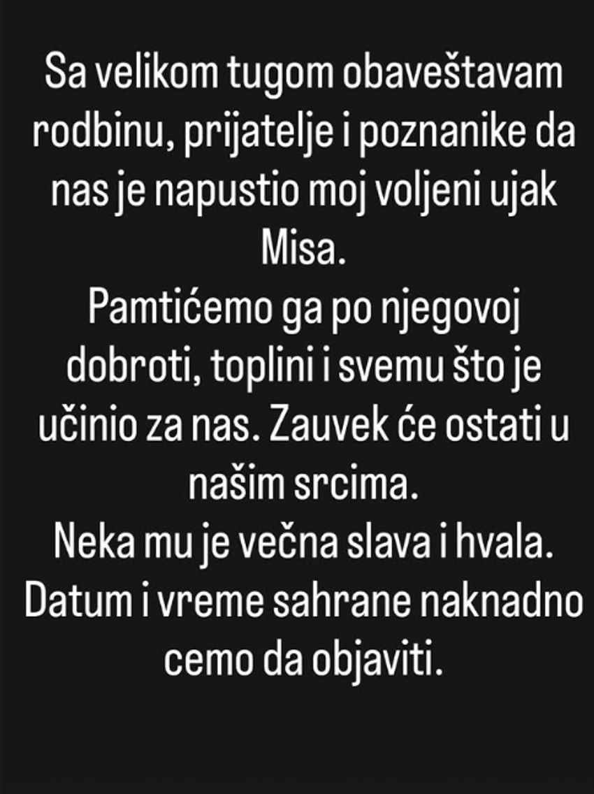 Umro Miša Stojičić