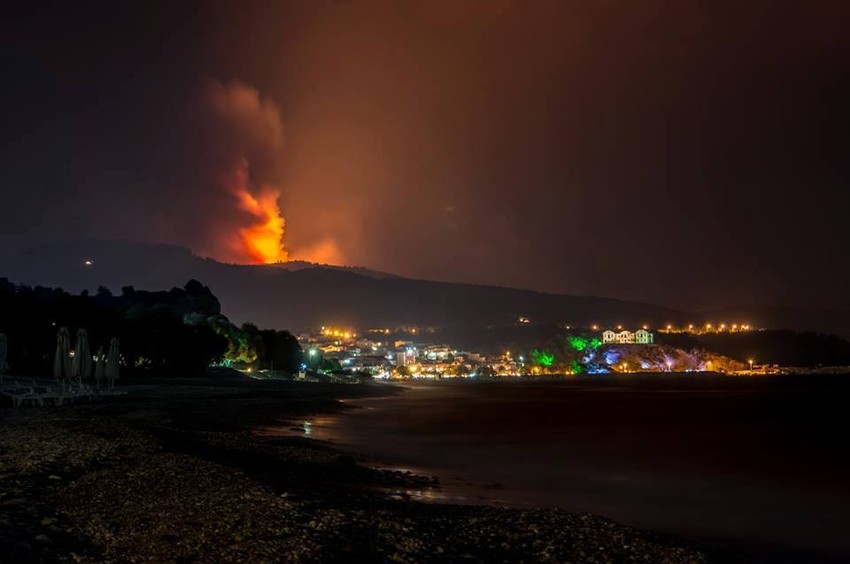 Požar na Tasosu