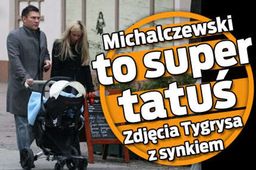 Michalczewski to super tatuś. Zdjęcia Tygrysa z synkiem