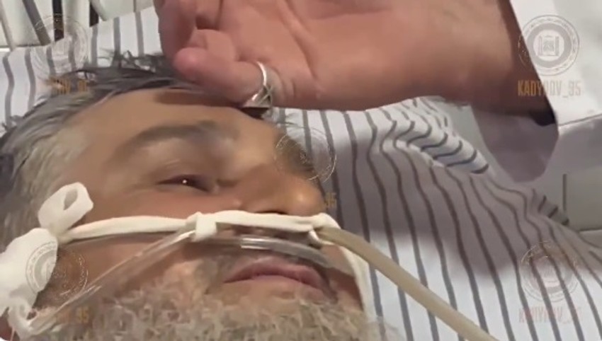 Ramzan Kadirov u poseti Ruslanu Geremijevu u bolnici