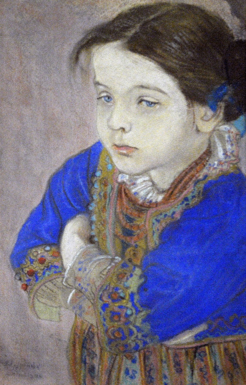 Stanislaw Wyspianski "Portret dziewczynki w stroju regionalnym", 1901