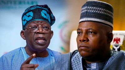 President Bola Tinubu and his Vice, Kashim Shettima. (Punch)