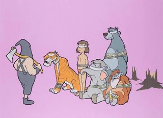 Graffiti Banksy'ego z bohaterami „Księgi dżungli” sprzedane za 120 tysięcy funtów